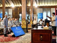 Prabowo Lepas Peserta Retret Kadin, Titip Pesan Indonesia Incorporated