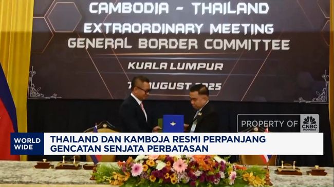 Video: Thailand dan Kamboja Resmi Perpanjang Gencatan Senjata Perbatasan