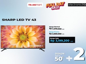 Beli LED TV 43 di Transmart Full Day Sale Hemat Rp 1,3 Jutaan