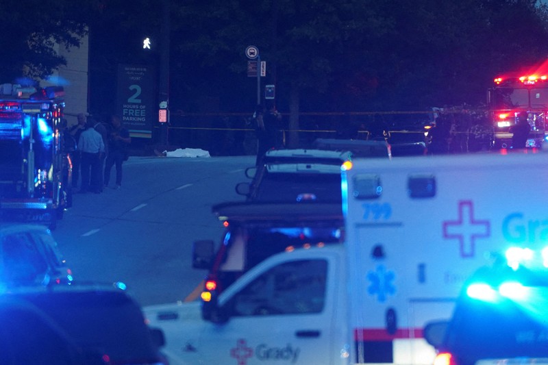 USA-SHOOTING/ATLANTA Situasi mencekam terjadi di kampus Universitas Emory, Atlanta, Amerika Serikat, pada Jumat (8/8/2025) waktu setempat. Pihak universitas mengonfirmasi adanya insiden penembakan aktif di kawasan mereka, yang berlokasi di bagian timur kota tersebut. (REUTERS/Megan Varner)