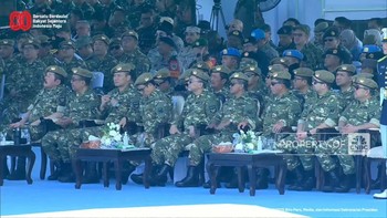 Menteri Pakai Baju Loreng di Batujajar, Prabowo Singgung Permesta
