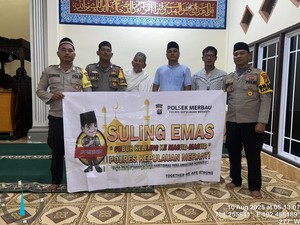 Suling Emas Polres Meranti Ajak Warga Tanam Pohon hingga Cegah Karhutla