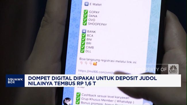 Video: Dompet Digital Dipakai untuk Deposit Judol Tembus Rp1,6 Triliun