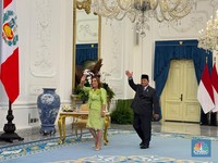 Presiden Peru Tiba di Istana Disambut Prabowo, Siap Teken IP-CEPA