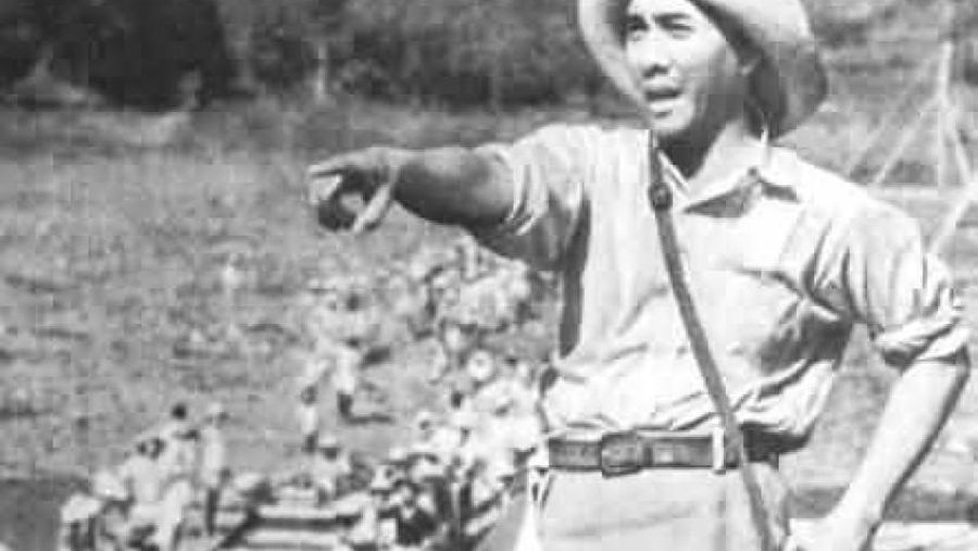 Soekarno sebagai Romusha bernomor lengan 970 di Bayah, Banten. (Dok. Wikipedia)