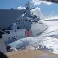 Detik-Detik Kapal Perang China Tabrakan Saat Mengejar Patroli Filipina
