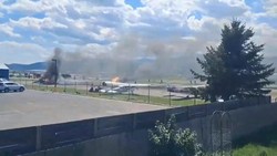 2 Pesawat Tabrakan di Bandara Montana AS, Picu Kebakaran