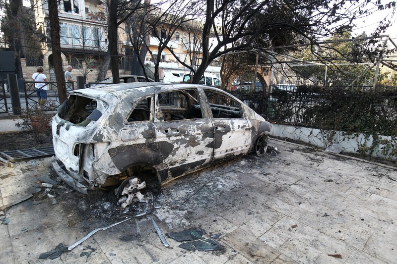 Kebakaran hutan di provinsi Canakkale, barat laut Turki. (REUTERS/Efekan Akyuz)