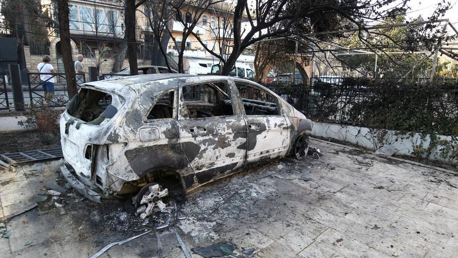 Kebakaran hutan di provinsi Canakkale, barat laut Turki. (REUTERS/Efekan Akyuz)