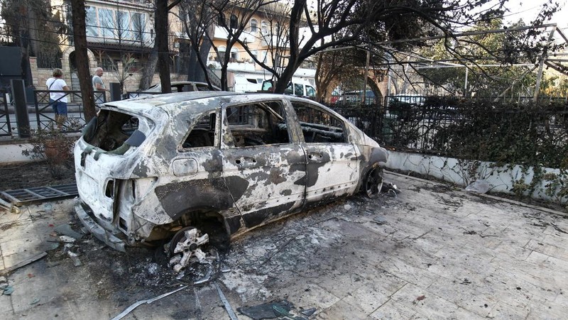 Kebakaran hutan di provinsi Canakkale, barat laut Turki. (REUTERS/Efekan Akyuz)