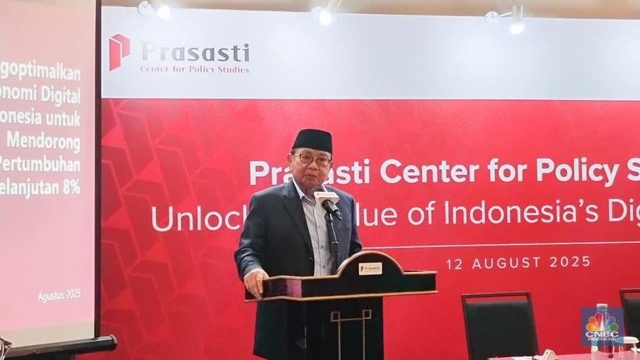 Dewan Penasihat Prasasti, Burhanuddin Abdullah. (CNBC Indonesia/Arrijal Rachman)