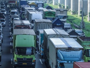 Titik-titik Kepadatan Lalin Tol Arah Jakarta Pagi Ini