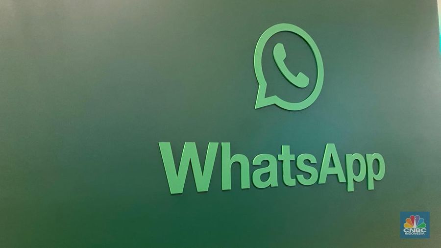 Logo WhatsApp. (CNBC Indonesia/Novina)