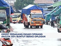 Video: Efek Beras Oplosan, Omzet Pedagang Pasar Cipinang Anjlok 50%