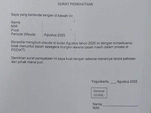 Viral UNY Minta Calon Wisudawan Teken Surat Tak Protes Ijazah Telat