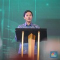 Foto: Wakil Menteri Kesehatan Dante Saksono Harbuwono menyampaikan closing remarks dalam acara Health Summit di 25hours Hotel The Oddbird, Jakarta, Rabu (13/8/2025). (CNBC Indonesia/Faisal Rahman)