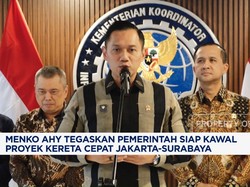 Video: AHY: Pemerintah Siap Kawal Proyek Kereta Cepat Jakarta-Surabaya