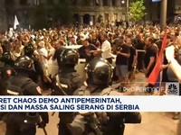 Video: Potret Chaos Demo Anti-Pemerintah di Serbia
