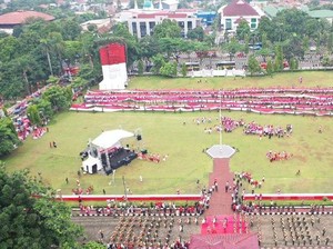 Kabupaten Bogor Pecahkan Rekor MURI Penyajian Talas Kukus Terbanyak