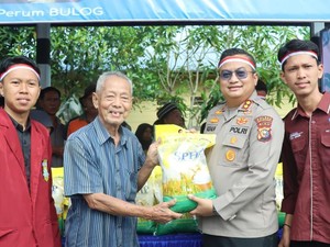 Gerakan Pangan Murah Polres Meranti, 5 Ton Beras Terjual dalam Sejam