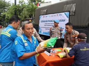 Polres Priok Gelar Bazar Pangan Murah untuk Buruh dan Sopir Truk Pelabuhan