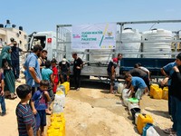 BAZNAS RI dan Le Minerale Salurkan 224.000 Liter Air Bersih ke Gaza