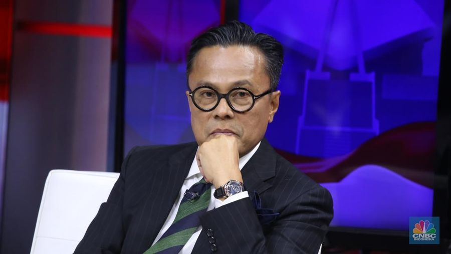 COO Danantara, Dony Oskaria dalam Special Talkshow Nota keuangan & RAPBN 2026 di Jakarta, Jumat (15/8/2025). (CNBC Indonesia/Tias Budiarto)