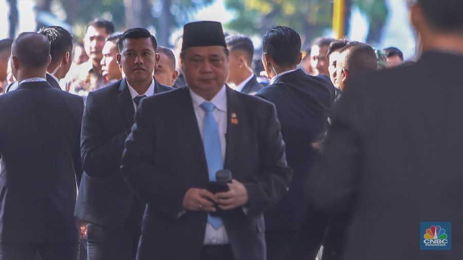 Menteri UMKM, Maman Abdurrahman saat dalam Sidang Tahunan 2025 di Gedung MPR/DPR RI, Jakarta, Jumat (15/8/2025). (CNBC Indonesia/Faisal Rahman)