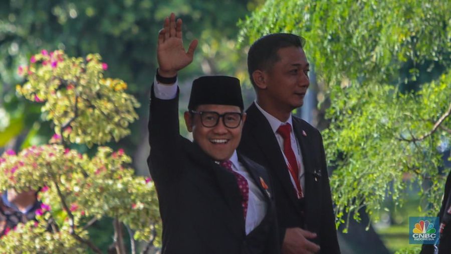 Menteri UMKM, Maman Abdurrahman saat dalam Sidang Tahunan 2025 di Gedung MPR/DPR RI, Jakarta, Jumat (15/8/2025). (CNBC Indonesia/Faisal Rahman)