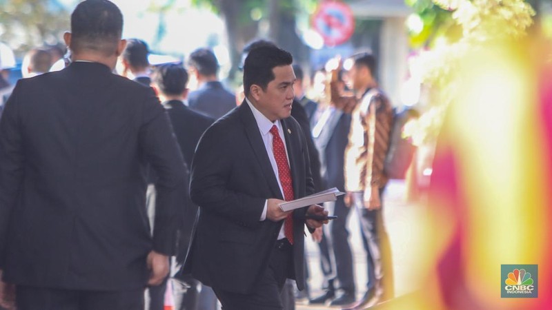 Menteri UMKM, Maman Abdurrahman saat dalam Sidang Tahunan 2025 di Gedung MPR/DPR RI, Jakarta, Jumat (15/8/2025). (CNBC Indonesia/Faisal Rahman)