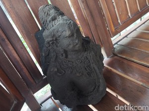 Kondisi Arca yang Ditemukan di Galian Drainase Mlati