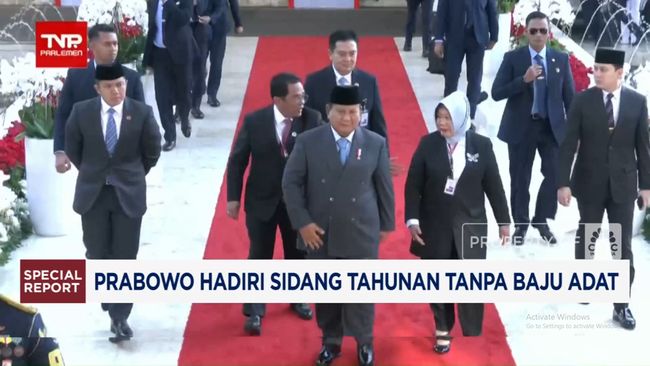 Video: Prabowo Hadiri Sidang Tahunan Tanpa Baju Adat