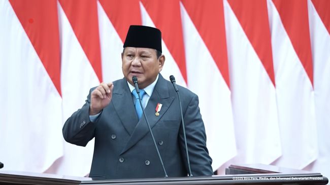 Prabowo: Ekonomi Tumbuh 5% Tapi Masih Banyak Orang Miskin dan Lapar