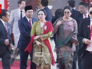 Berkebaya Hijau, Puan Tiba di Sidang Tahunan MPR 2025