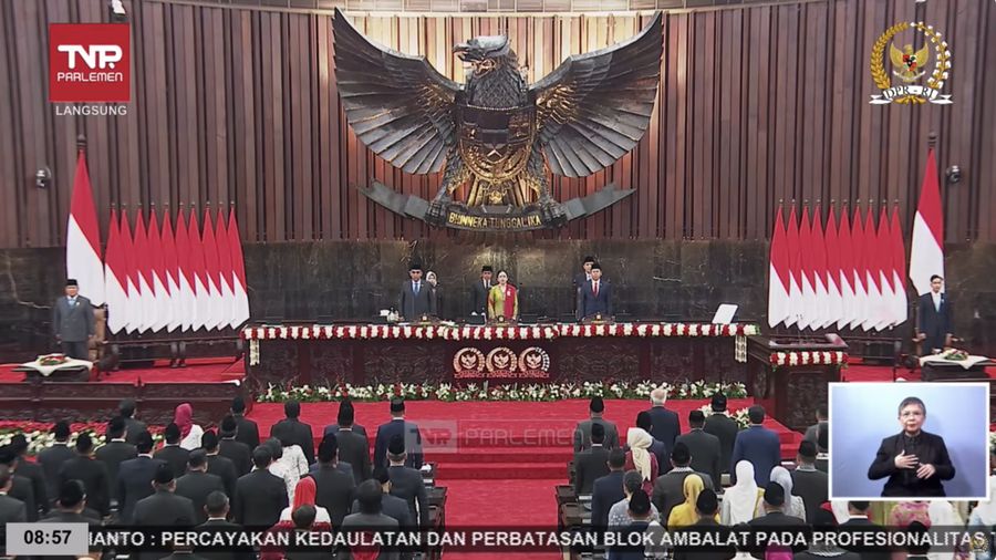 Sidang Tahunan 2025 di Gedung MPR/DPR RI, Jakarta, Jumat (15/8/2025). (Tangkapan Layar Youtube/DPR RI)