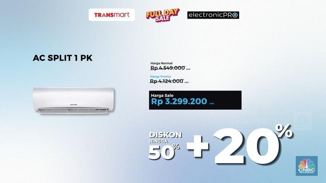 Kejutan Hari Kemerdekaan! AC di Transmart Diskon Gede