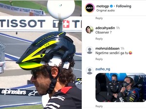 Ekspresi Rossi saat Lihat Marquez Geber Ducati di Depan Mata dari Pinggir Lintasan
