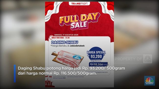 Semarak Kemerdekaan! Daging Sapi Potong Harga