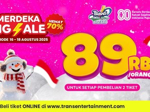 Promo Merdeka Big Sale Sisa 2 Hari! Trans Snow Bintaro Cuma Rp 89.000