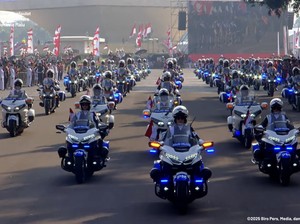 Kowad Penunggang Moge Pengawal Kirab Bendera: Bangga Sekaligus Sedih