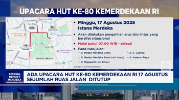 Video: Upacara HUT Ke-80 Kemerdekaan RI Sejumlah Ruas Jalan Ditutup