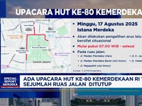 Video: Upacara HUT Ke-80 Kemerdekaan RI Sejumlah Ruas Jalan Ditutup