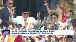 Video: Momen Prabowo Ikut Turun Joget 'Tabola Bale' di Istana