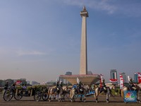 Intip Kereta Kencana Garuda Prabayaksa-145 Kuda Saat Kirab Bendera RI