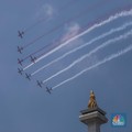 Detik-Detik Jet Tempur Hiasi Langit Jakarta saat HUT ke-80 RI