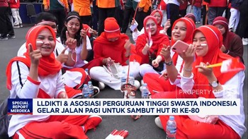 Video: LLDIKTI, APTASI & KOPRI Gelar Jalan Pagi Sambut Hut RI Ke-80