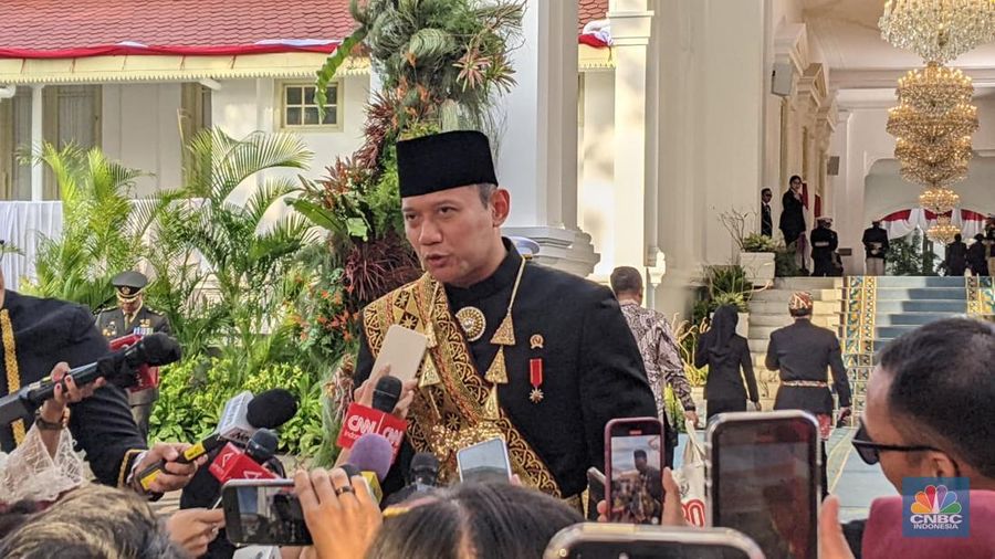 Menteri Koordinator Bidang Infrastruktur dan Pembangunan Kewilayahan, Agus Harimurti Yudhoyono (AHY). (CNBC Indonesia/Emir Yanwardhana)