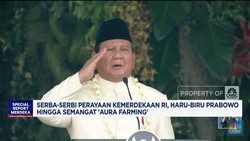 Video: Moment Haru Prabowo Saat Melepas Bendera Merah Putih