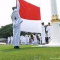 Bendera Merah Putih Berkibar Sempurna di Upacara HUT ke-80 RI