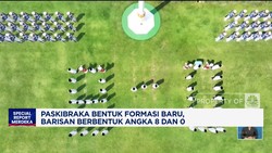 Video: Paskibraka Bentuk Formasi Baru, Barisan Berbentuk Angka 8 dan 0